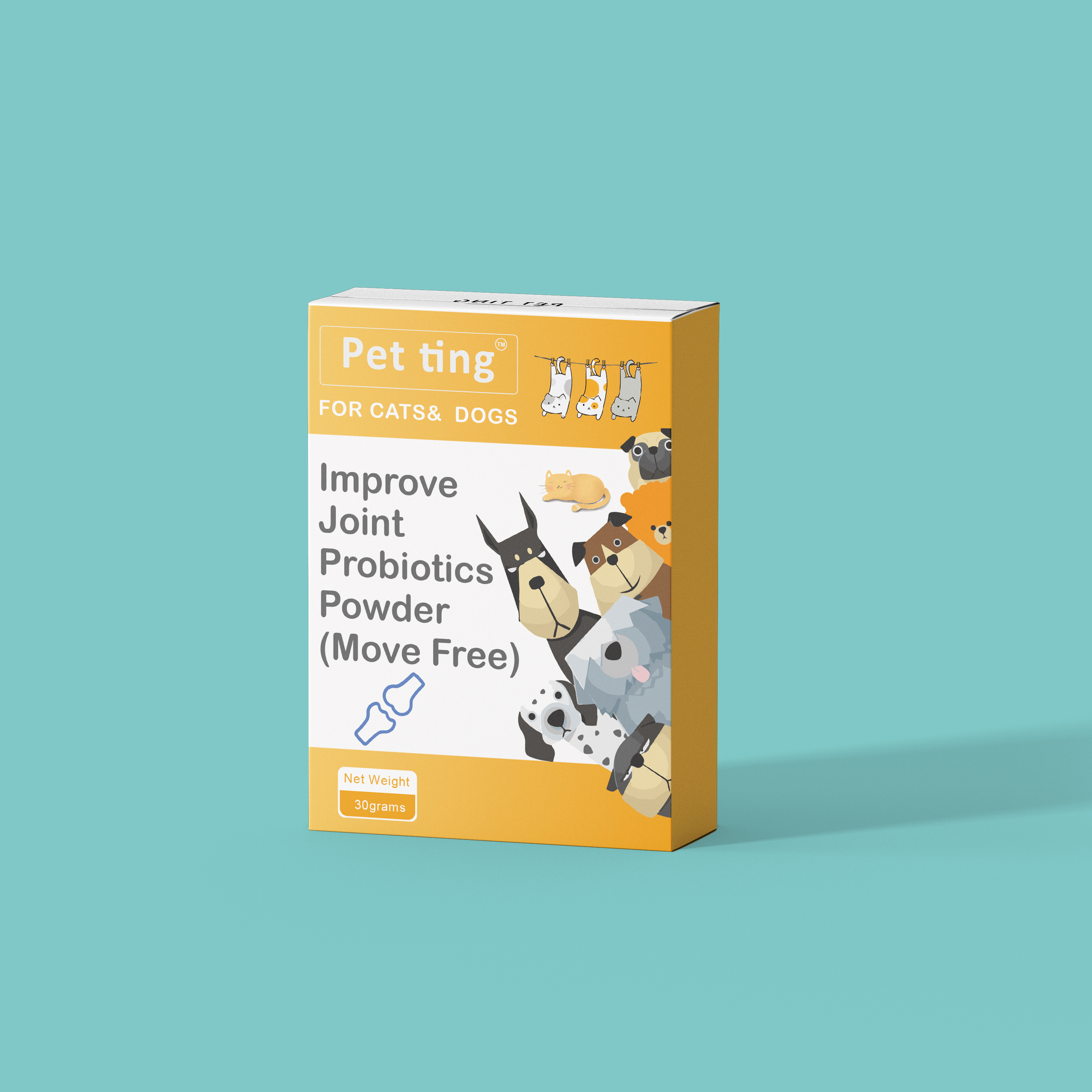 Dostosowany Marka Cat Dog Puppy Kitty Probiotyki proszek do poprawy stawów dla zwierząt domowych